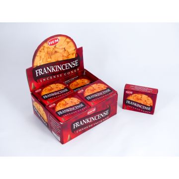 HEM Wierook Kegels / Cones - Frankincense - Voordeelbox (12 Pakjes / 120 Kegels)