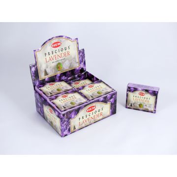 HEM Wierook Kegels / Cones - Lavendel / Lavender (Precious) - Voordeelbox (12 Pakjes / 120 Kegels)