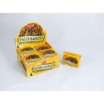 HEM Wierook Kegels / Cones - Palo Santo - Voordeelbox (12 Pakjes / 120 Kegels)