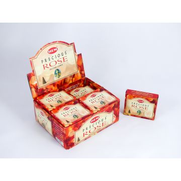 HEM Wierook Kegels / Cones - Roos / Rose (Precious) - Voordeelbox (12 Pakjes / 120 Kegels)