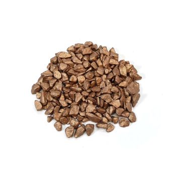 Koperkleurige granulaat steentjes 9-13 mm als bodembedekking voor bloempotten en tuindecoratie