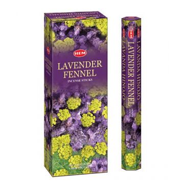 HEM Wierook - Lavender Fennel - Slof / Voordeelbox (6 Pakjes / 120 stokjes)