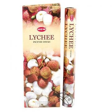 HEM Wierook - Lychee - Slof / Voordeelbox (6 Pakjes / 120 stokjes)