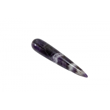 Massage Griffel - Band Amethist - Chevron - ca. 8cm