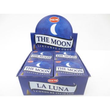HEM Moon Wierook Kegels / Cones - Voordeelbox (12 Pakjes / 120 Kegels)