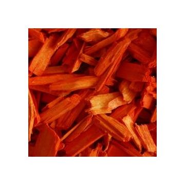 Houtsnippers Gekleurd Klein / Decochips 10-20mm - ORANJE - Bodembedekking Bloempotten en Plantenbakken - Zak 5 ltr