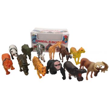 Wild Animal Speelset 12Stuks Wilde Dieren Animal Kingdom