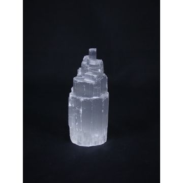 Seleniet Torentje - Witte Seleniet - ca. 275gr - 10x5cm
