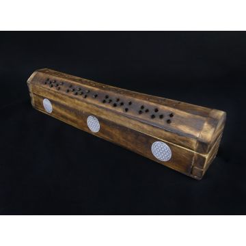 Wierook Brander - Wierook Houder - Kistje Bruin - Geometrisch