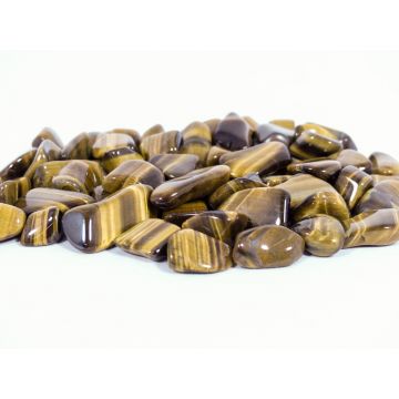 Tijgeroog Steentjes Middel (2 - 3cm) - Gepolijst - A-Kwaliteit - Voordeelzak van 500gr