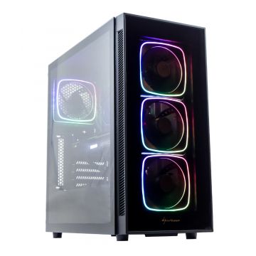 AMD Ryzen 5 5600X High-End Game PC - RTX 4070 12GB - 32GB RAM - 1TB SSD (NVMe) - Sharkoon TG6