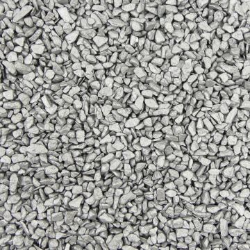Gekleurde Steentjes 4-6mm - Granulaat - ZILVER - Bodembedekking voor Bloempotten en Plantenbakken - 5KG Voordeelverpakking