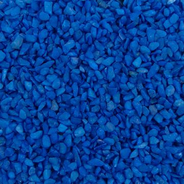 Aquarium Steentjes - Gekleurd Granulaat - DONKER BLAUW - Bodembedekking 4-6mm - 1KG