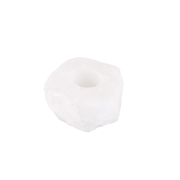 Waxinelichthouder / Theelichthouder Bergkristal - Ruw - ca. 10 tot 14cm