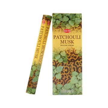 HEM Wierook - Patchouli Musk - Slof / Voordeelbox (6 Pakjes / 120 stokjes)