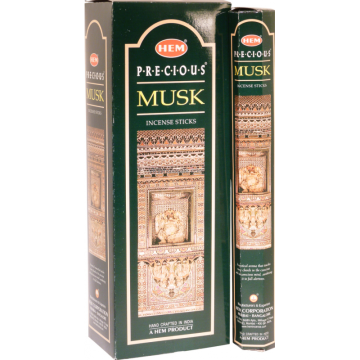 HEM Wierook - Musk (Precious) - Slof / Voordeelbox (6 Pakjes / 120 stokjes)