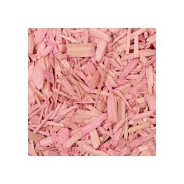 Houtsnippers Gekleurd Klein / Decochips 10-20mm -  LICHT ROZE - Bodembedekking Bloempotten en Plantenbakken - Zak 5 ltr