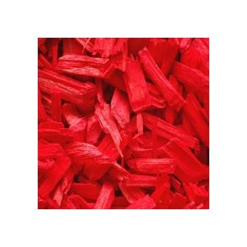 Houtsnippers Gekleurd Klein / Decochips 10-20mm - ROOD - Bodembedekking Bloempotten en Plantenbakken - Zak 5 ltr