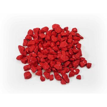 Rode granulaat steentjes 9-13 mm als bodembedekking voor bloempotten en tuindecoratie