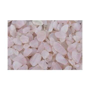 Rozekwarts Trommelstenen Klein (0,5 - 2cm) - Semi Getrommeld - Mat - Voordeelzak van 250gr