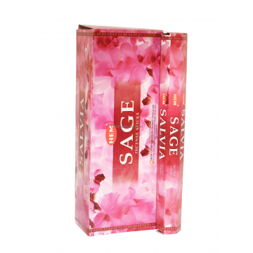 HEM Wierook - Sage - Slof / Voordeelbox (6 Pakjes / 120 stokjes)