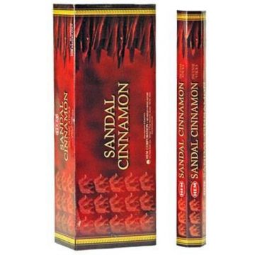 HEM Wierook - Sandal Cinnamon - Slof / Voordeelbox (6 Pakjes / 120 stokjes)