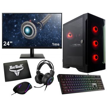 i5 6-Core|RTX 3050 Gaming PC Compleet met Monitor, Toetsenbord, Muis en Muismat - i5 11400 - 16GB RAM - 1TB M2 SSD - Windows 11 Pro - Talos E2 Elite