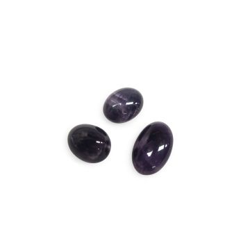 Set van 3 Amethist Getrommelde Stenen – 1–3 cm (AA-kwaliteit) - lalashops