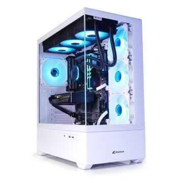 AMD Ryzen 7 5700X3D High-End RGB Game PC / AIO 360 Waterkoeling Computer - RTX 3060 12GB - 32GB RGB RAM - 1TB M.2 NVMe SSD - 750W GOLD PSU - ASUS B550 TUF Gaming WIFI II - WiFi 6| Bluetooth 5.2 - Gamdias Atlas M1 White Aquarium Case