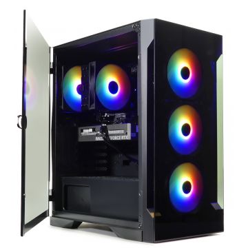 Intel i9 12900K 16-Core High-End Game PC met aRGb Towercooler - GeForce RTX 5070 12GB - 1TB NVMe SSD - 32GB RAM - Gamdias Talos E2 Elite 