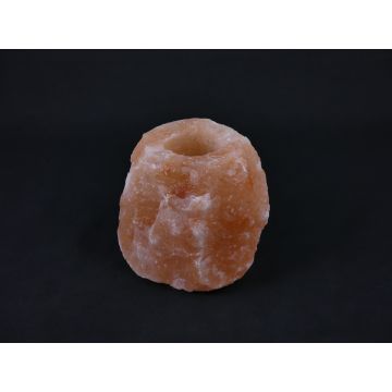 Waxinelichthouder / Theelichthouder Zoutsteen Himalaya - Groot 1-1,5kg 10x8cm