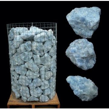 Blauwe Calciet Ruw - Groothandel Partij Stenen/Stukken van 0,5 tot 4kg - Topkwaliteit - 100KG