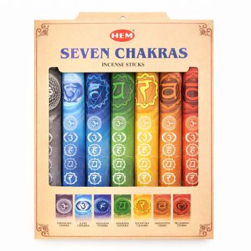 HEM Seven Chakras Wierook Set - 7 Verschillende Chakra Blends