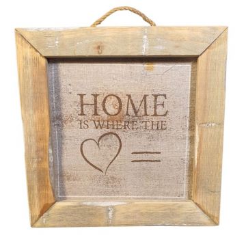 Wandtegel Home is