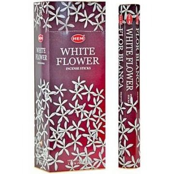 HEM Wierook - White Flower - Slof / Voordeelbox (6 Pakjes / 120 stokjes)