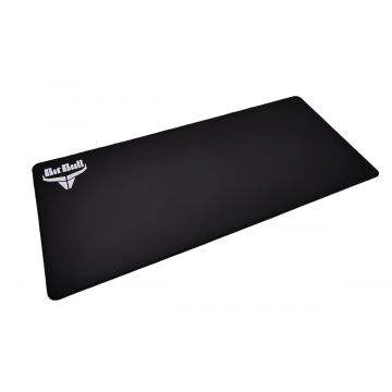 XXXL Muismat Groot Extra Dikte 4mm Zwart - 900x400 / 90x40 - Gaming Mousepad XXL (Toetsenbord en Muis passen hierop) - Hoge kwaliteit met Anti-Slip, Ongevouwen verstuurd! - BitBull Logo