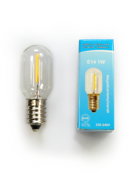 5x LedLamp Klein Dimbaar Lamp LED E14 Fitting Smal 0.5 Watt 50 lumen 2700K Zacht Warm Wit Licht Geschikt voor o.a. Koelkast Afzuigkap