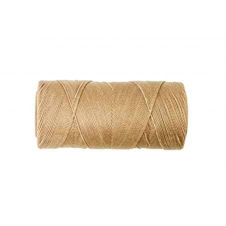 Macramé Koord - ZAND / SAND - #382 - Waxed Polyester Cord - Klos ca. 173mtr - 1mm Dik