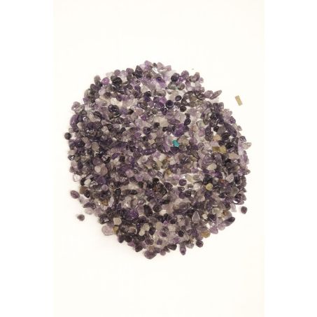 500 gram gepolijste amethist clusters 8-12 mm, diepaarse kristallen voor rust, bescherming en spirituele groei, royale voorraad
