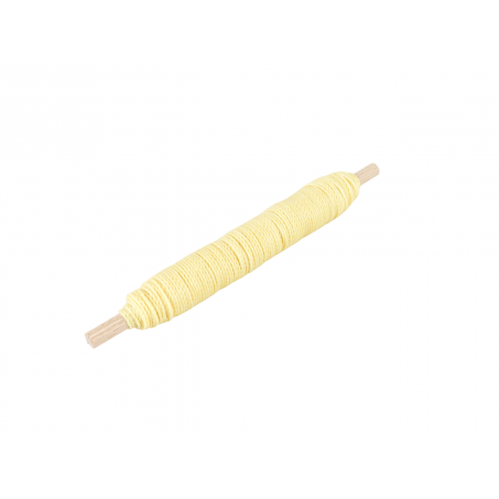Macramé Koord - LICHT GEEL / LIGHT YELLOW - Waxed Polyester Cord - Klos 2800 cm - 1mm Dik