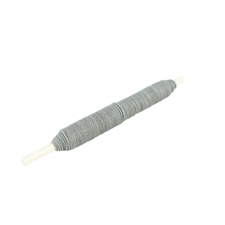 Macrame Koord - ASGRIJS / ASH GRAY - Waxed Polyester Cord - Klos 2800 cm - 1mm Dik