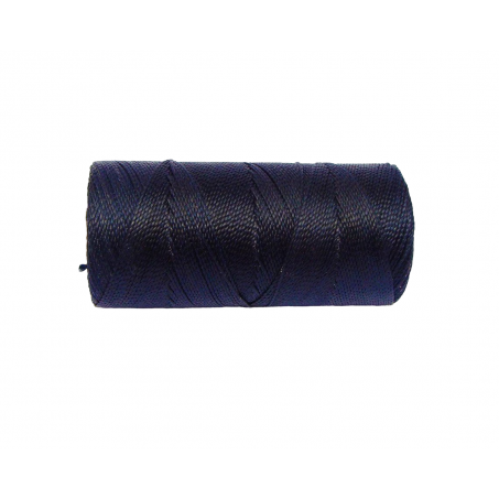 Macramé Koord - NACHT BLAUW / MIDNIGHT BLUE - #225 - Waxed Polyester Cord - Klos ca. 173mtr - 1mm Dik