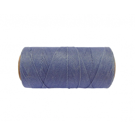 Macramé Koord - LEISTEEN BLAUW / SLATE BLUE - #227 - Waxed Polyester Cord - Klos ca. 173mtr - 1mm Dik