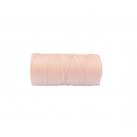 Macramé Koord - ZACHT ROZE / SOFT PINK - #239 - Waxed Polyester Cord - Klos ca. 173mtr - 1mm Dik