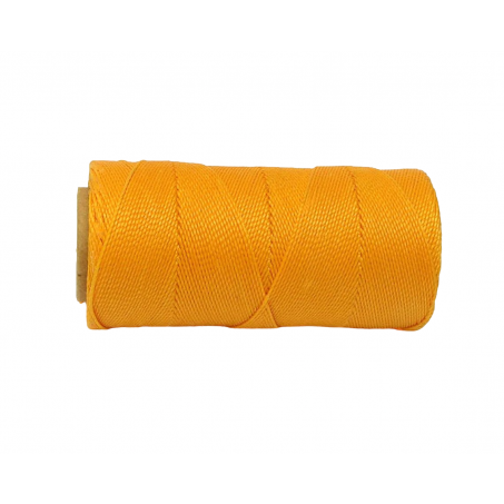 Macramé Koord - SCHOOLBUS GEEL / SCHOOLBUS YELLOW - #274 - Waxed Polyester Cord - Klos ca. 173mtr - 1mm Dik