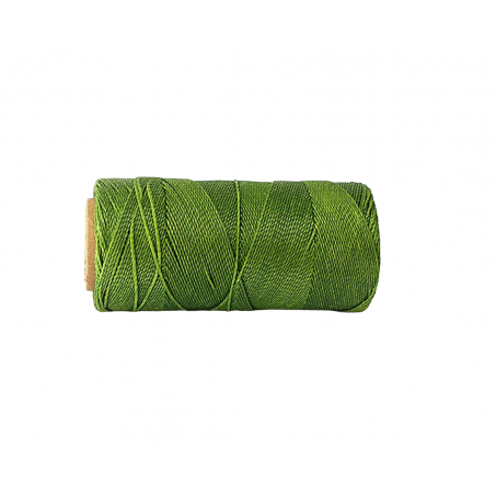 Macramé Koord - MOS GROEN / FOREST GREEN - #352 - Waxed Polyester Cord - Klos ca. 173mtr - 1mm Dik