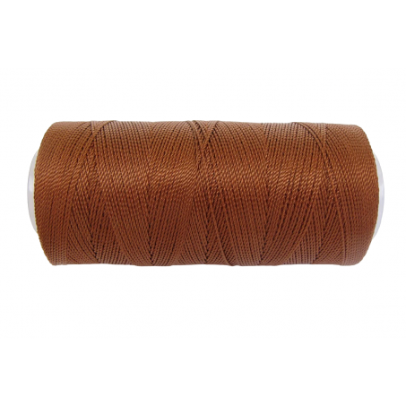 Macramé Koord - BRUIN / BROWN - #389 - Waxed Polyester Cord - Klos ca. 173mtr - 1mm Dik