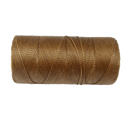 Macramé Koord - GOUD KARAMEL / GOLDEN CARAMEL - #604 - Waxed Polyester Cord - Klos ca. 173mtr - 1mm Dik