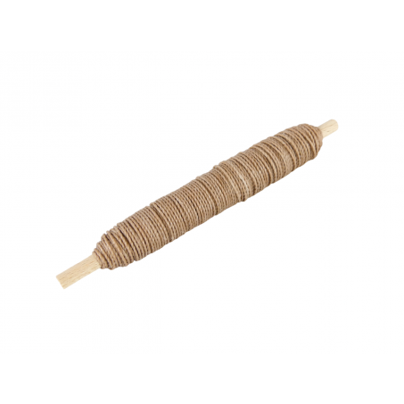 Macramé Koord - HUIDSKLEUR / DARK TAN  - Waxed Polyester Cord - Klos 2800 cm - 1mm Dik