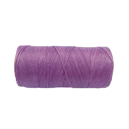 Macramé Koord - PAARS / PURPLE - #69 - Waxed Polyester Cord - Klos ca. 173mtr - 1mm Dik